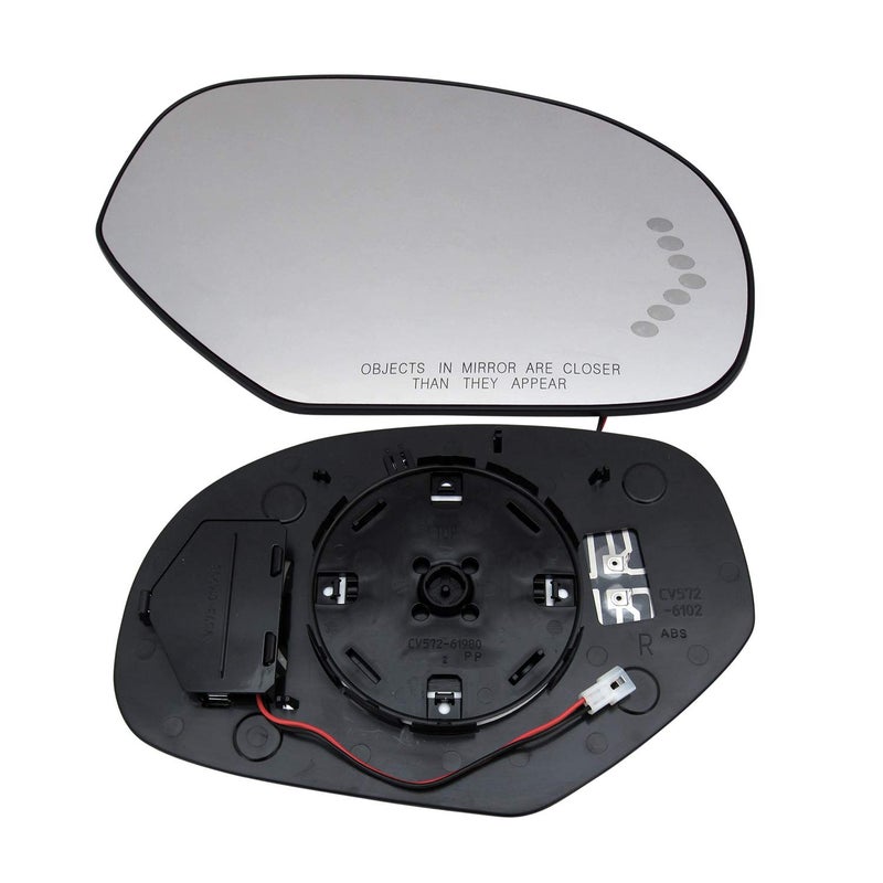 Rugged TUFF Passenger Right Side Mirror Glass For 2007-2014 Chevrolet Avalanche Silverado Suburban Tahoe, GMC Sierra Yukon XL, Cadillac Escalade LED Turn Signal Heated Mirrors 15886197 - Image 4